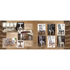 Банкетка кругла Ф 460 (ваніль/авилла2/2)