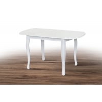 Стол обеденный Турин (110+30)/70, белый