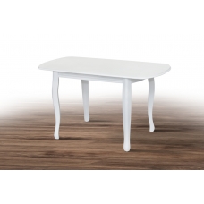 Стіл обідній Турін (110+30)/70, білий