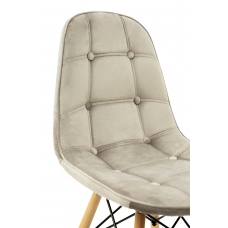 Стілець ДЖАСТІН, велюр пісочний