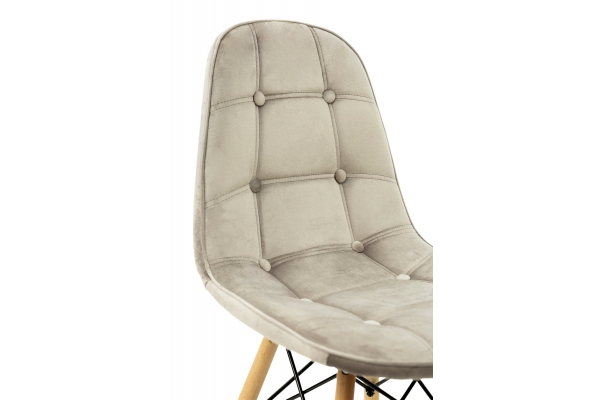Стілець ДЖАСТІН, велюр пісочний