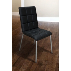 Стілець Аманда (шкірзам чорний)---