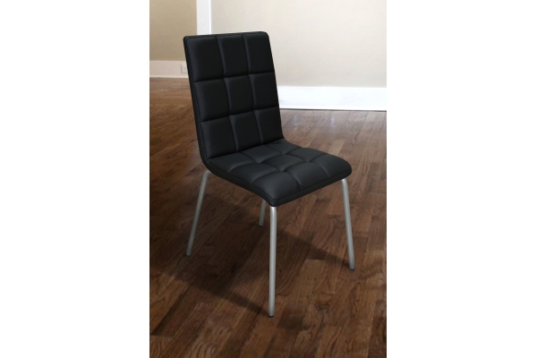 Стілець Аманда (шкірзам чорний)---