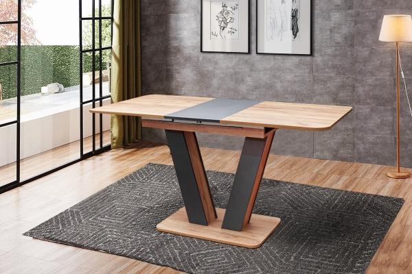 Стіл Крафт золото/графіт