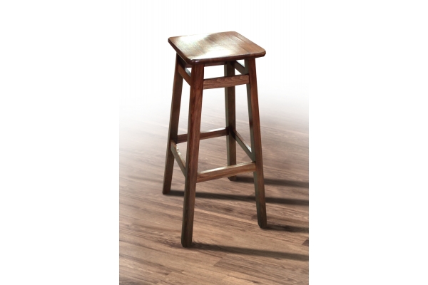 Табурет Барный квадратный (80 см), темн.орех