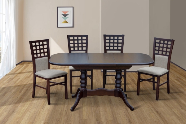 Стіл обідній Шервуд ( 120*40 ) 80, темн.горіх