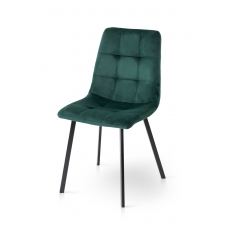 Стілець Ментос чорний/ велюр зелений