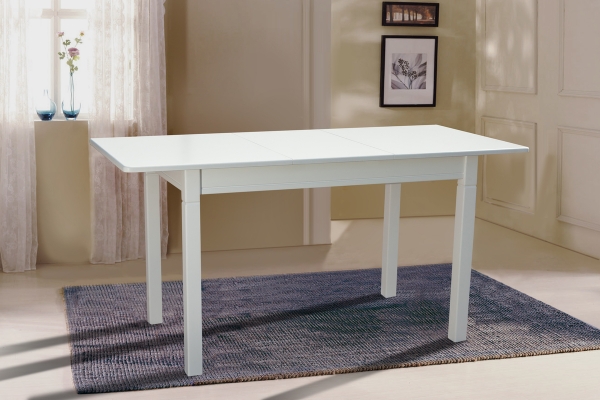 Стіл обідній Персей ( 113+38 )/70, білий