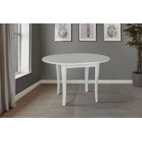 Стол обеденный Дукат (930+250)*930, белый