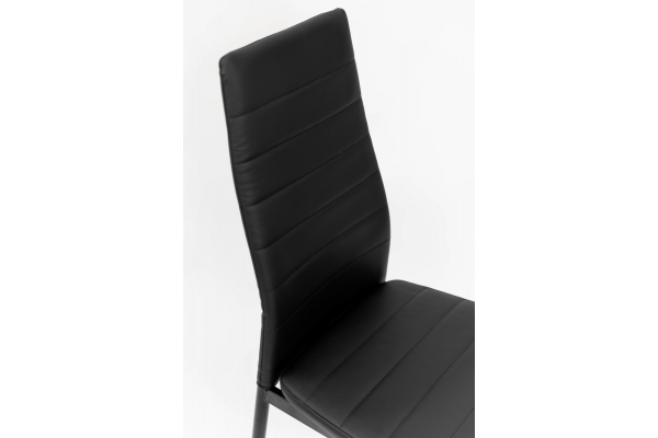 Стілець Ріо, чорний/ шкірзам чорний