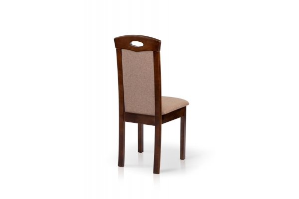 Стілець Честер, горіх темн/коричнева ткан