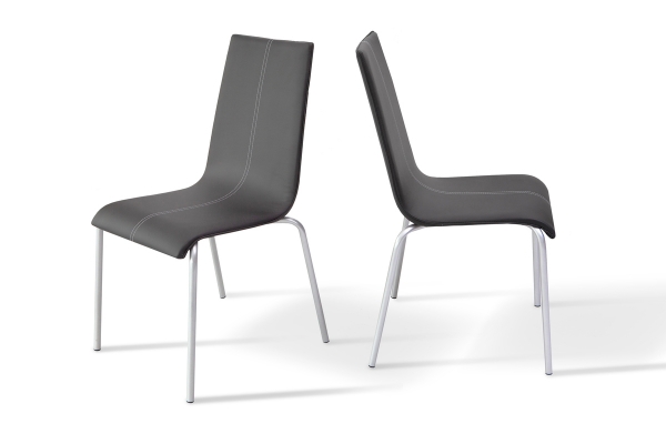 Стілець обідній Келлі зі строчкою, (черн)---