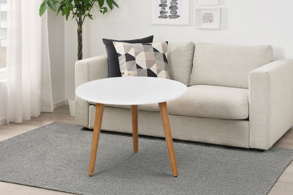 Стіл журнальн Ерік, білий/ясен