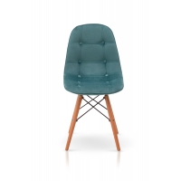 Стул ДЖАСТИН, велюр аквамарин