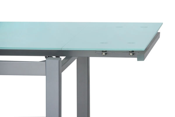 Стіл Венді XS-1025, 80/130*65, білий/сірі ноги