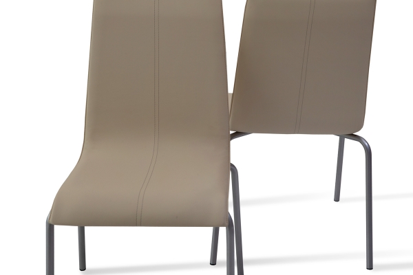 Стілець обідній Келлі зі строчкою, (молочн)---