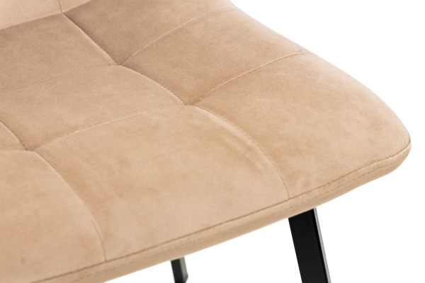 Стілець Ментос чорний/ велюр бежевий