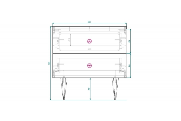 Тумба Сканди 2Ш