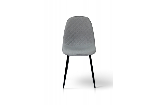 Стілець Марс, чорний/ тканина сіра
