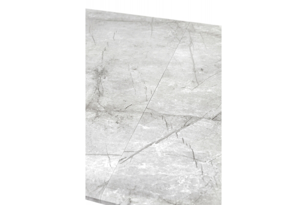 Стіл Етна 120(+40)*75 чорний метал/базальт