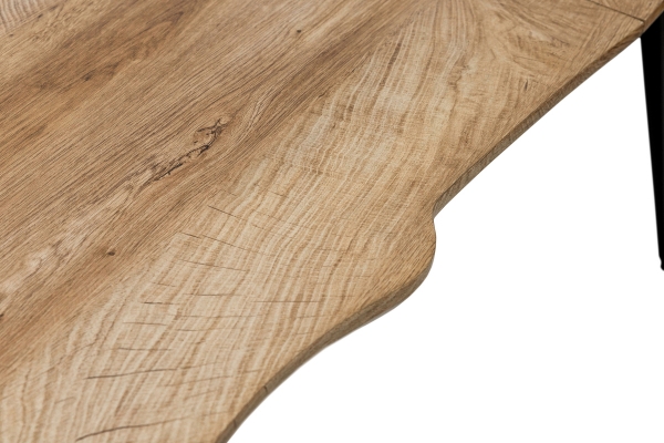 Стіл Лагуна, 120(+40)*80, чорний/штучний шпон MDF