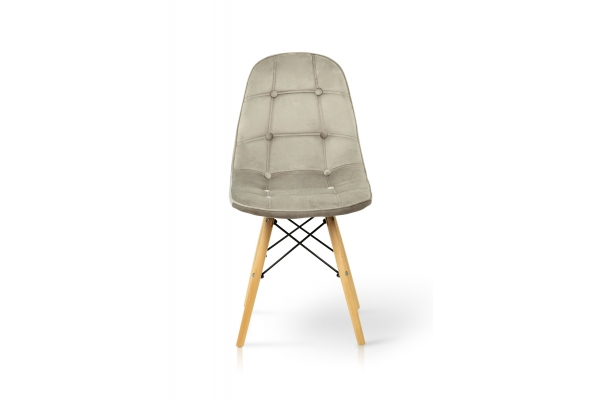 Стілець ДЖАСТІН, велюр пісочний