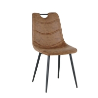 Стул БРЕДЛИ, черный/античный шоколад