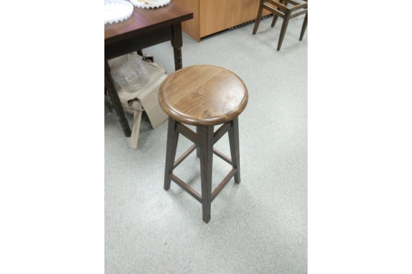 Табурет БАРНЫЙ КРУГЛЫЙ (80 см), орех