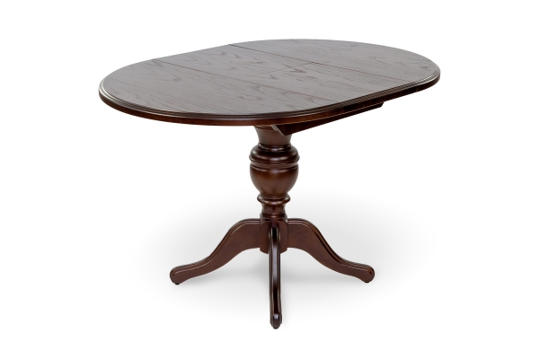 Стіл обідній Гермес Д=89 ( +38 ), т.горіх