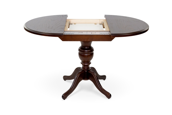 Стіл обідній Гермес Д=89 ( +38 ), т.горіх