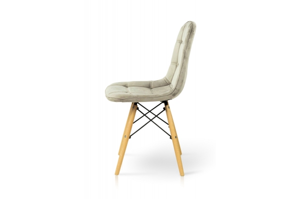 Стілець ДЖАСТІН, велюр пісочний