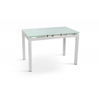 Стіл Венді XS-1025, 80/130*65, білий/білі ноги