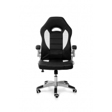 Крісло геймерське Плей, чорний/білий