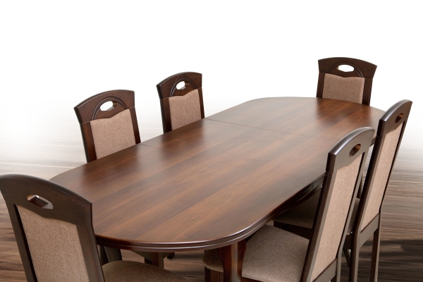 Стіл обідній Твіст (1260+340)*810, горіх темн.