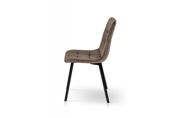 Стул Ментос черный/велюр тобакко