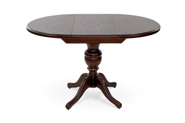 Стіл обідній Гермес Д=89 ( +38 ), т.горіх