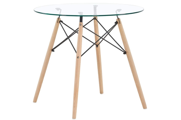 Стіл обідній ЕТНА Glass (D=80cm), скло