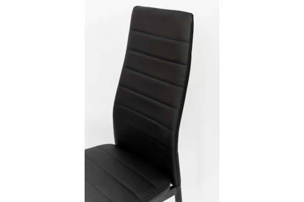 Стілець Ріо, чорний/ шкірзам чорний
