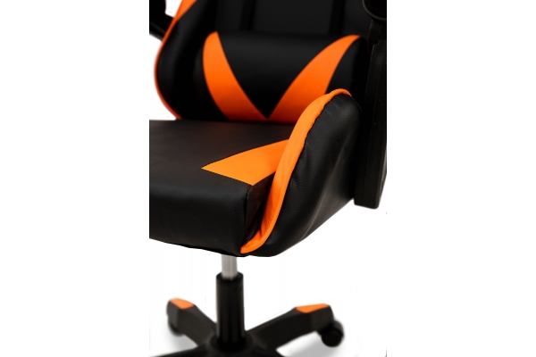 Крісло геймерське Слім, чорний/помаранчевий