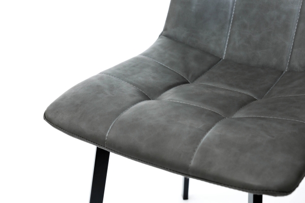 Стул Чили (квадрат) черный/антрацитRU-08