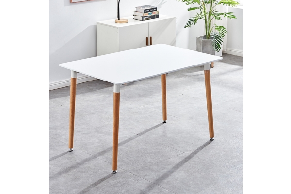 Стіл обідній ВЕЗУВІЙ MDF 120*80, білий