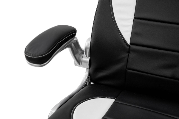 Крісло геймерське Плей, чорний/білий