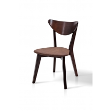 Стілець Лукас м'який, горіх темн/коричнева ткан