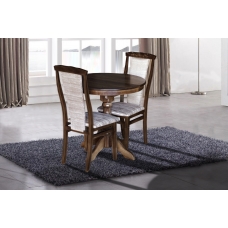 Стіл Чумак нерозкл (D=80), темн горіх