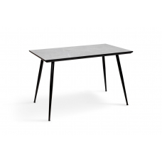 Стіл Торнадо, 120*70, чорний/MDF сірий бетон