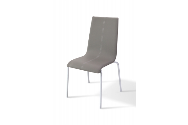 Стілець обідній Келлі зі строчкою, (сірий)---