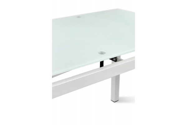 Стіл Венді XS-1025, 80/130*65, білий/білі ноги