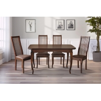 Обеденный стол Соренто (1300+400)*780, орех темн.