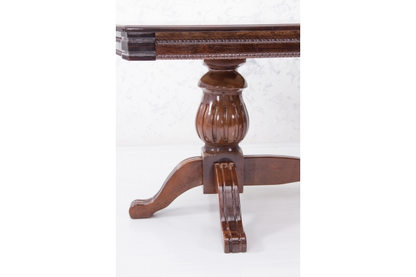 Стіл обідній Цезарь 200(+40)*100, темний горіх