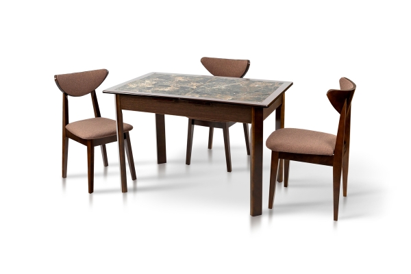 Стіл обідній Делі (1150+390)*740, горіх темн.